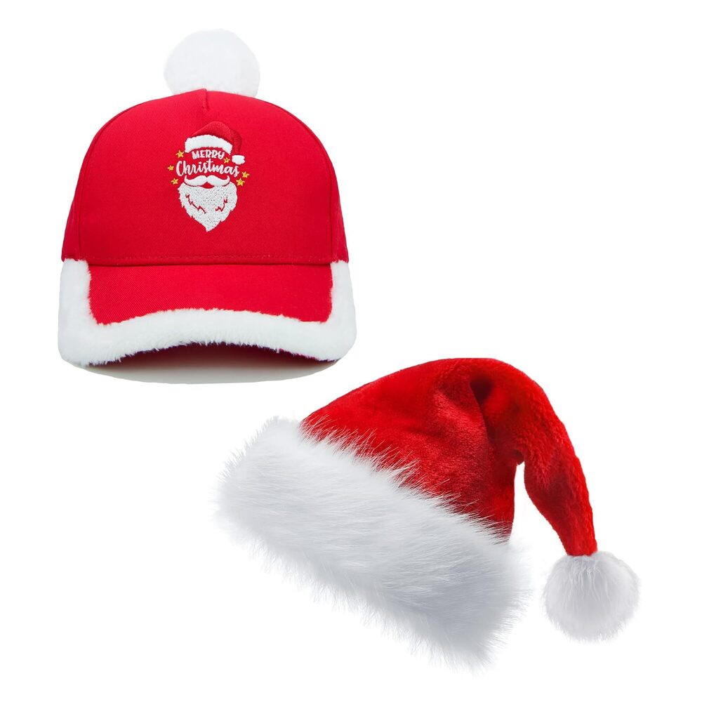 5949 Christmas Hat for Adult, Funny Plush Embroidered Cotton Baseball Cap